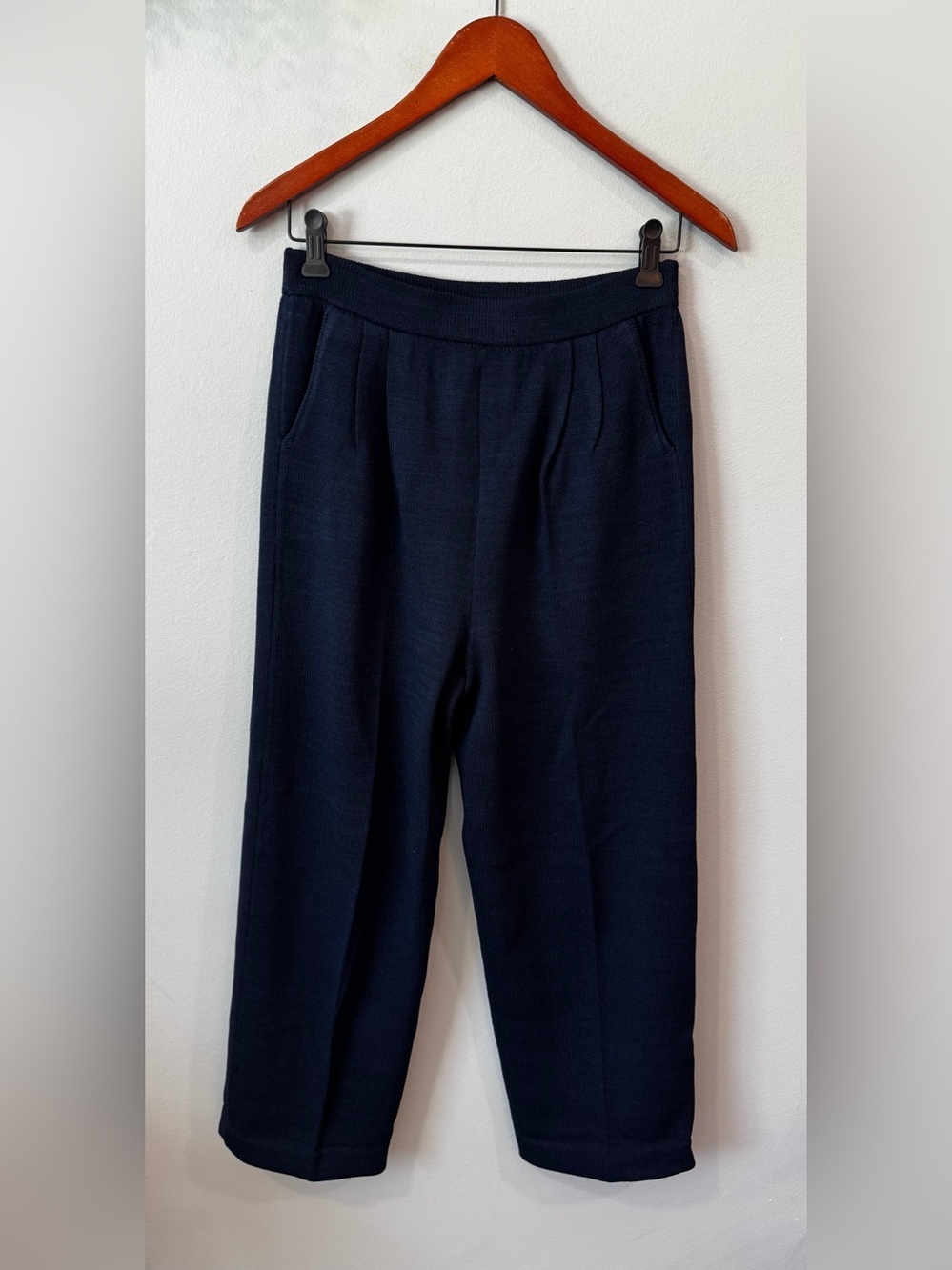 Tiffany Knit Women's Navy Knit Pull-On Pants Size 8